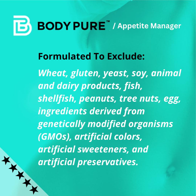 Appetite Manager Formulated To Exclude